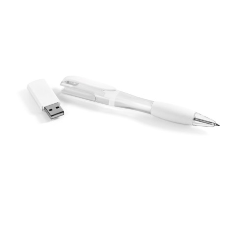 Caneta Esferográfica e pen drive Personalizada