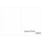 Agenda Diária 2025 em Couro Sintético Promocional