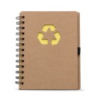 Bloco de Anotação Ecológico com Capa em Papel Kraft