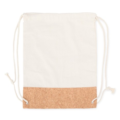 Mochila Saco de Lona e Cortiça Personalizada