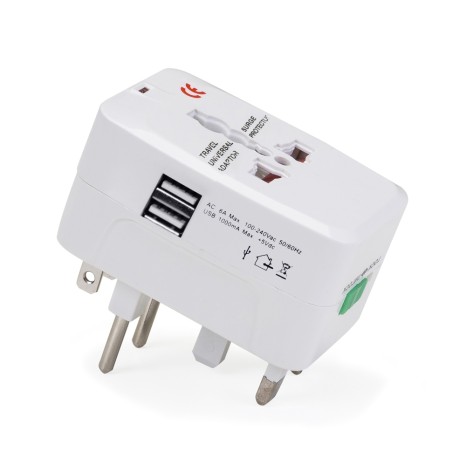 Adaptador Universal de Tomada Com Entrada USB