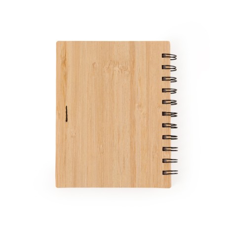 Bloco de Anotação Bambu Com Caneta Personalizado