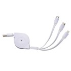 Cabo USB Retrátil 3 em 1 Personalizado