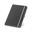 Caderno Capa Couro Sintético Com Elástico Colorido