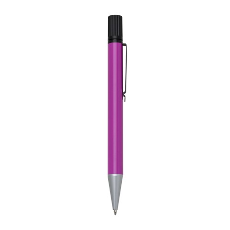 Caneta de Metal Colorida Com Marca Texto Personalizada