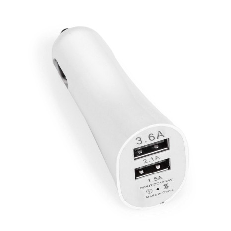 Carregador Veicular Para Celular Com Duplo USB