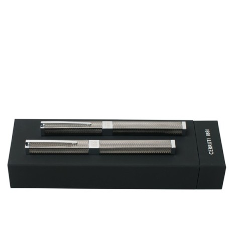 Conjunto de caneta tinteiro e roller com Logo