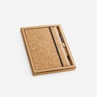 Kit Caderno Com Caneta Em Cortiça Personalizado