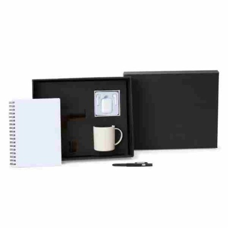 Kit Caneca Em Fibra De Bambu E Acessórios - 4 Pçs Personalizado 