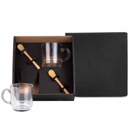Kit Canecas Com Colheres - 4 Pçs Personalizado 