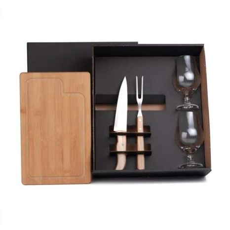 Kit Churrasco com Copos 5 Peças Personalizado 