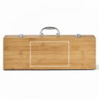 Kit Churrasco Com Maleta Bambu Personalizado