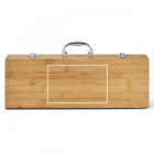 Kit Churrasco Com Maleta Bambu Personalizado