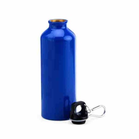 Kit Com Squeeze, Caneta E Caderno - Azul - 3 Pçs Personalizado
