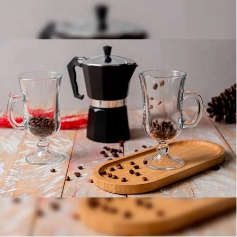 Kit para Café com Cafeteira Italiana Personalizado