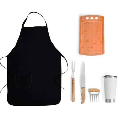 Kit Para Churrasco Com Copo Térmico 6 Peças Personalizado 
