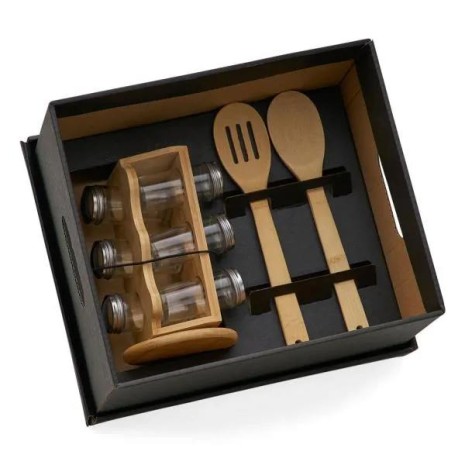 Kit Porta Condimentos e Colheres Personalizado