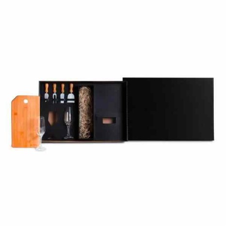 Kit Queijo e Champagne - 7 Pçs Personalizado