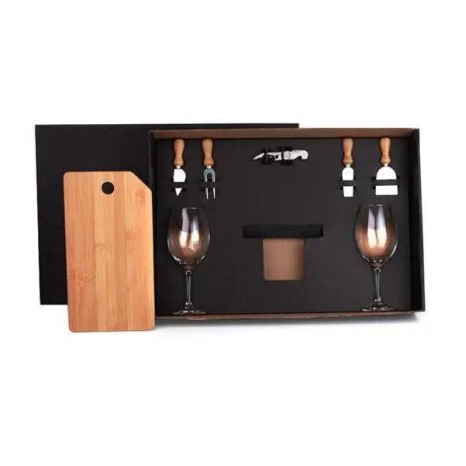 Kit Queijo e Vinho 8 Peças Promocional