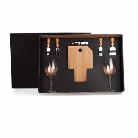 Kit Queijo e Vinho 8 Peças Promocional
